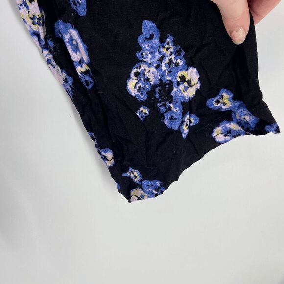 Free People Forties Feels Women Pansy Floral Purple Long Sleeve Bodysuit XSmall - Picture 4 of 9